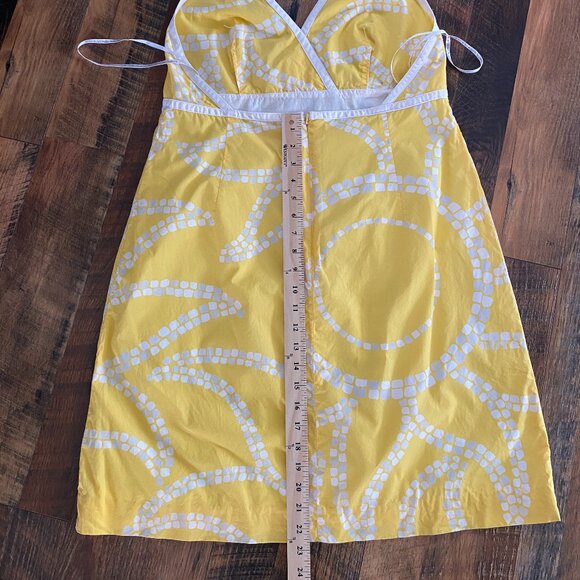 SOLD Lilly Pulitzer Halter Dress Yellow Sun size 12 (glow in the dark) RARE - Picture 6 of 9